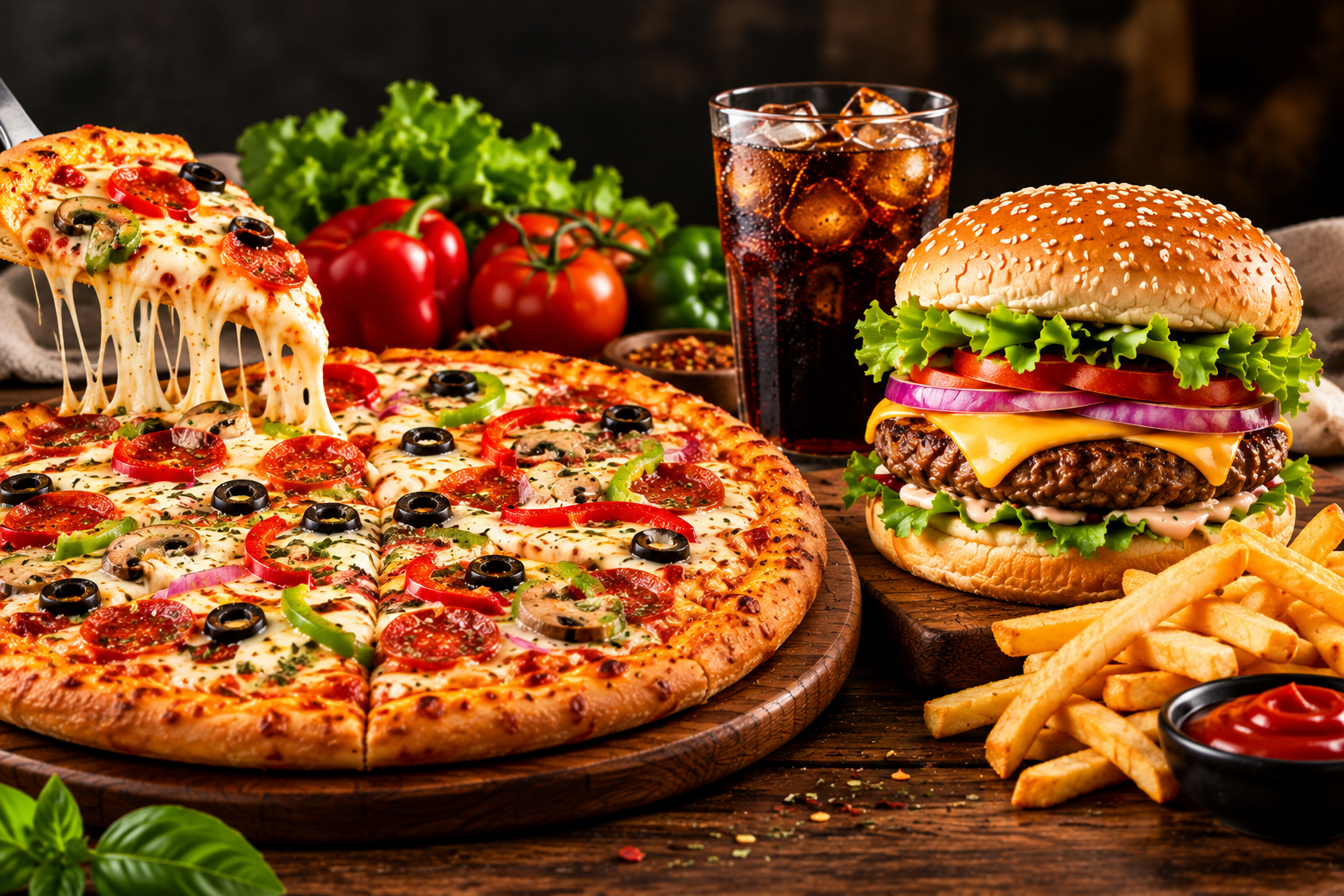 Pizza And Burger